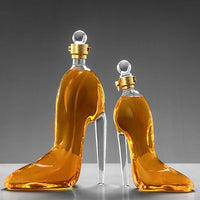 High-Heel Glass Whiskey Decanter