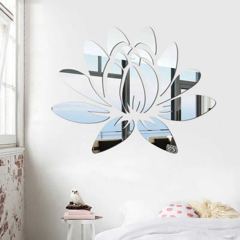 Lotus Reflective Wall Mirror
