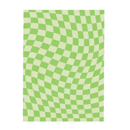 Retro Checkerboard Plush Area Rug
