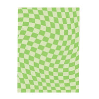 Retro Checkerboard Plush Area Rug