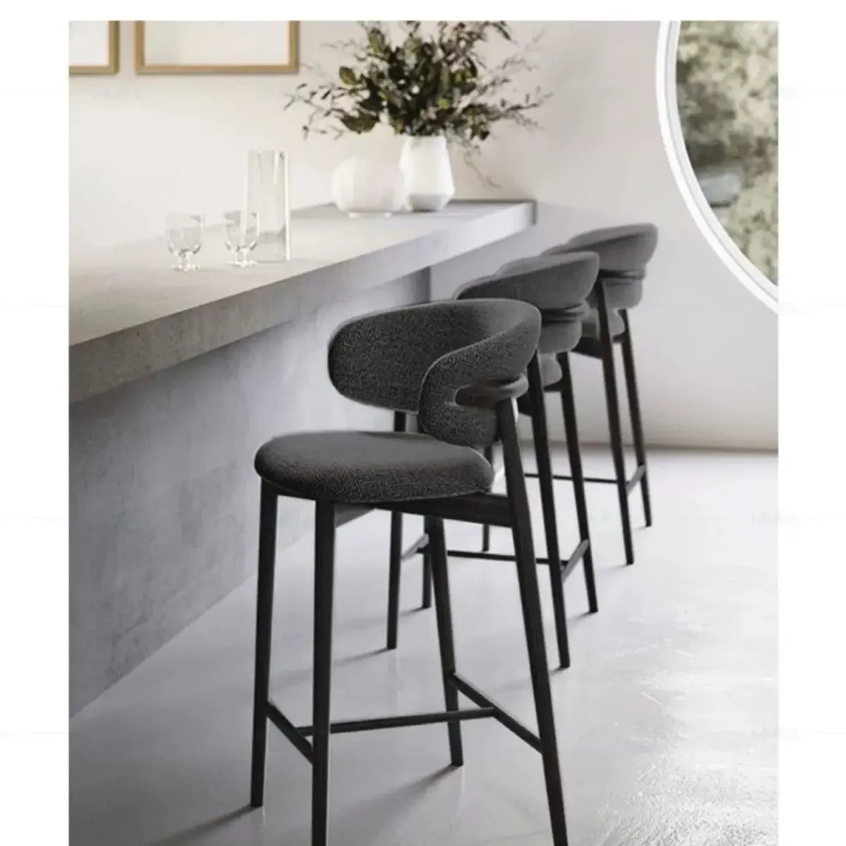 Cushioned Nordic Bar Chair
