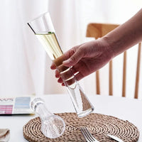 Elegant Hourglass Champagne Flute Set