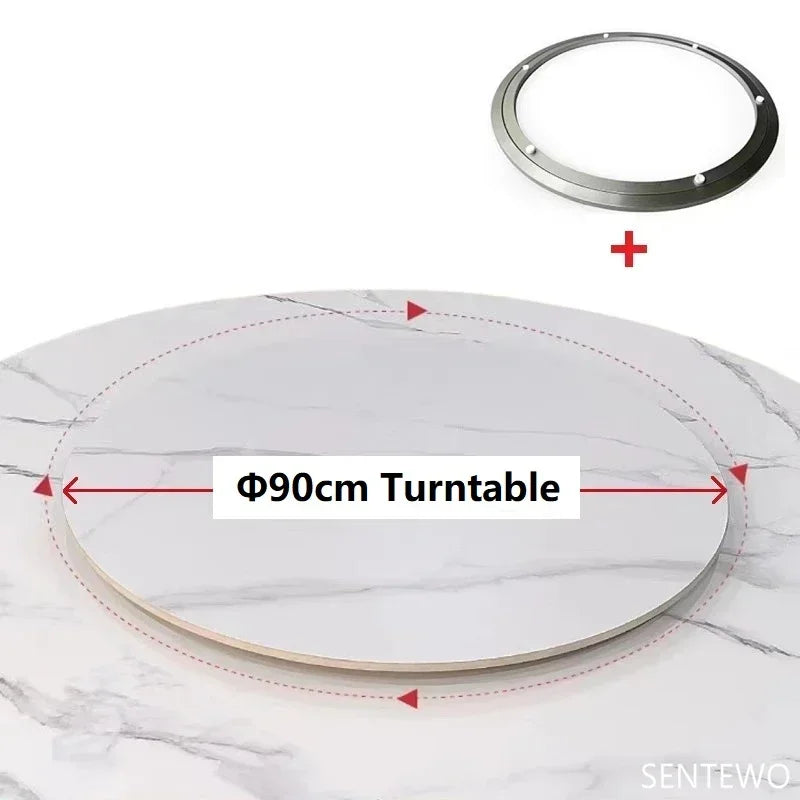 Marble Gold-Base Dining Set