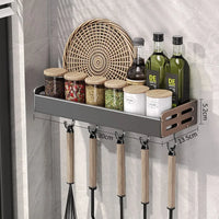 No-Drill Aluminum Kitchen Organizer