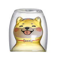 Cute Animal Double Glass