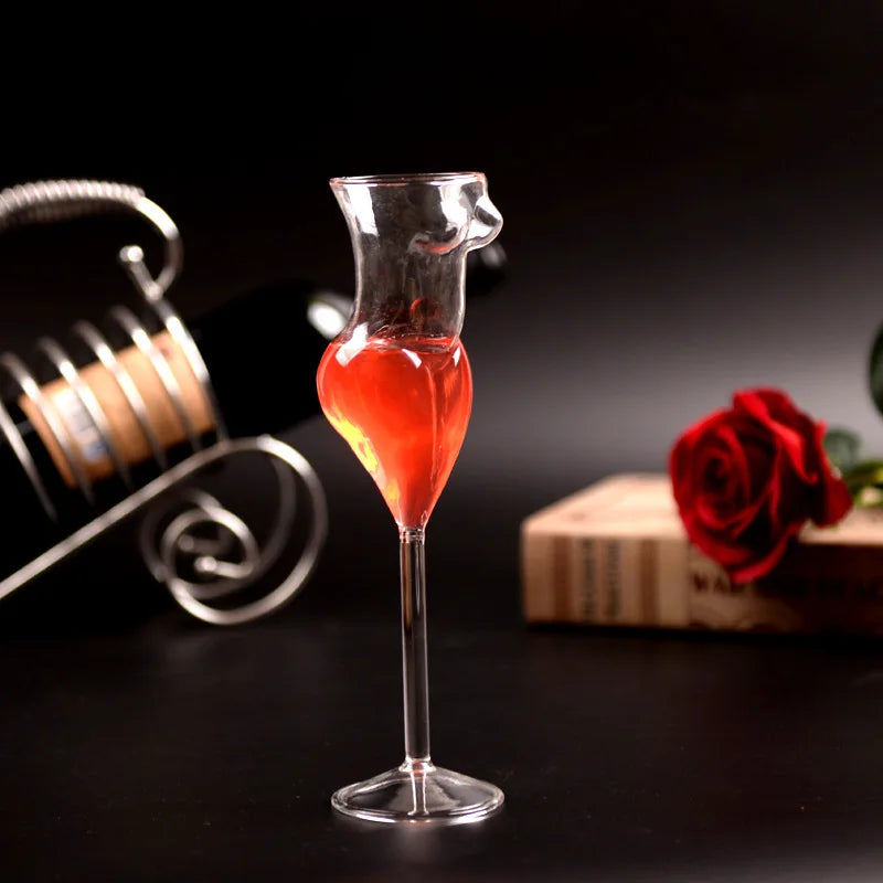 Sculpted Lady Cocktail Glass