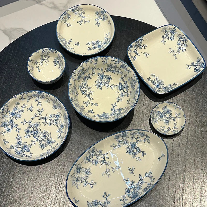 Vintage Floral Ceramic Dinnerware