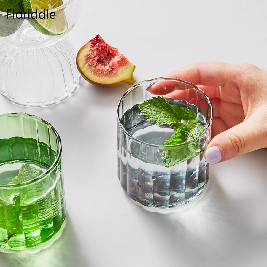 Heat Resistant Striped Glass Mug