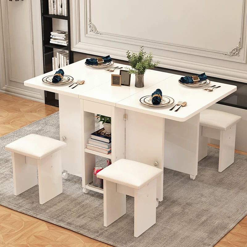 Folding Four-Chair Dining Set