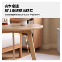Round Rubberwood Coffee Table