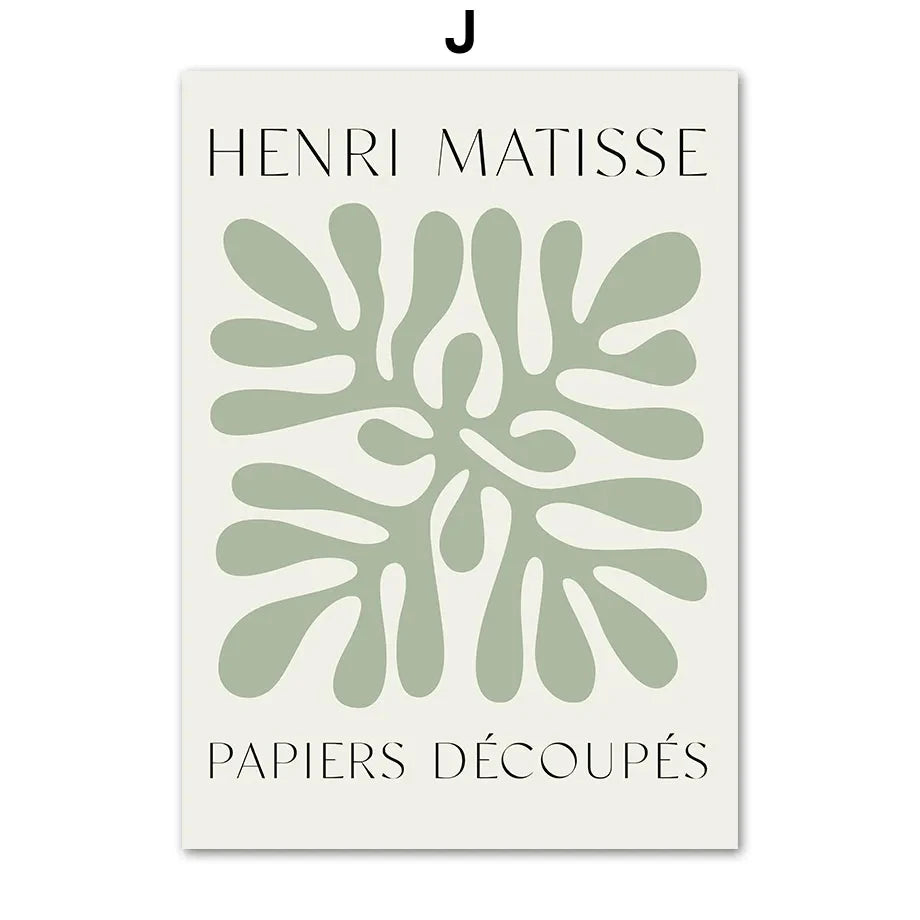 Sage Leaf Geometric Canvas