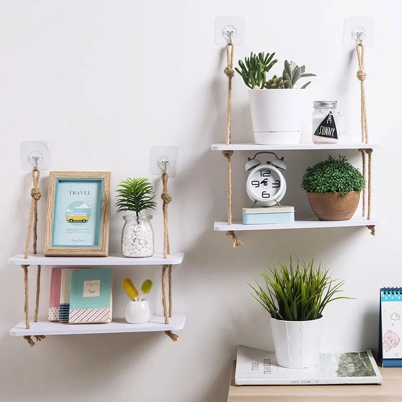 Rustic Wall Storage Shelf