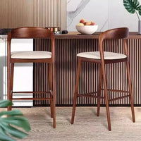 Nordic Wooden Bar Stool
