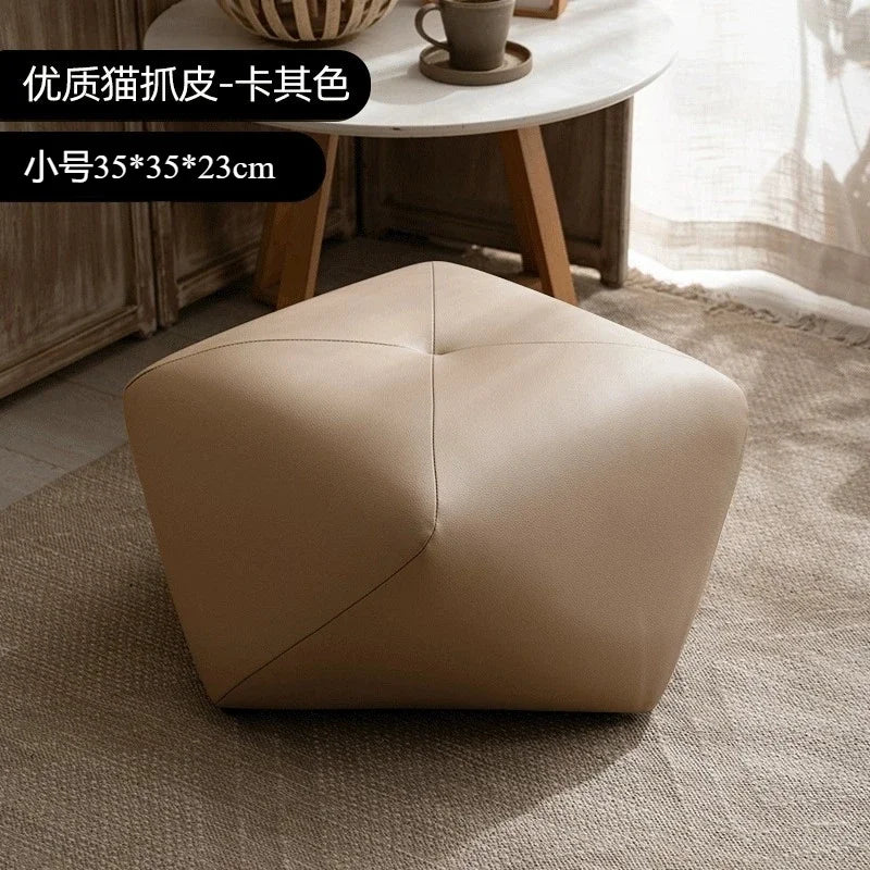 Stackable Wooden Accent Ottoman