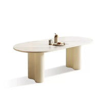 Oval Stone Six-Seater Dining Set