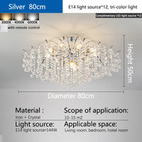 E14 Crystal Ceiling Chandelier