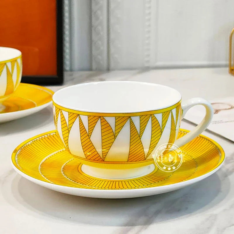 Geometric Bone China Dinnerware Set