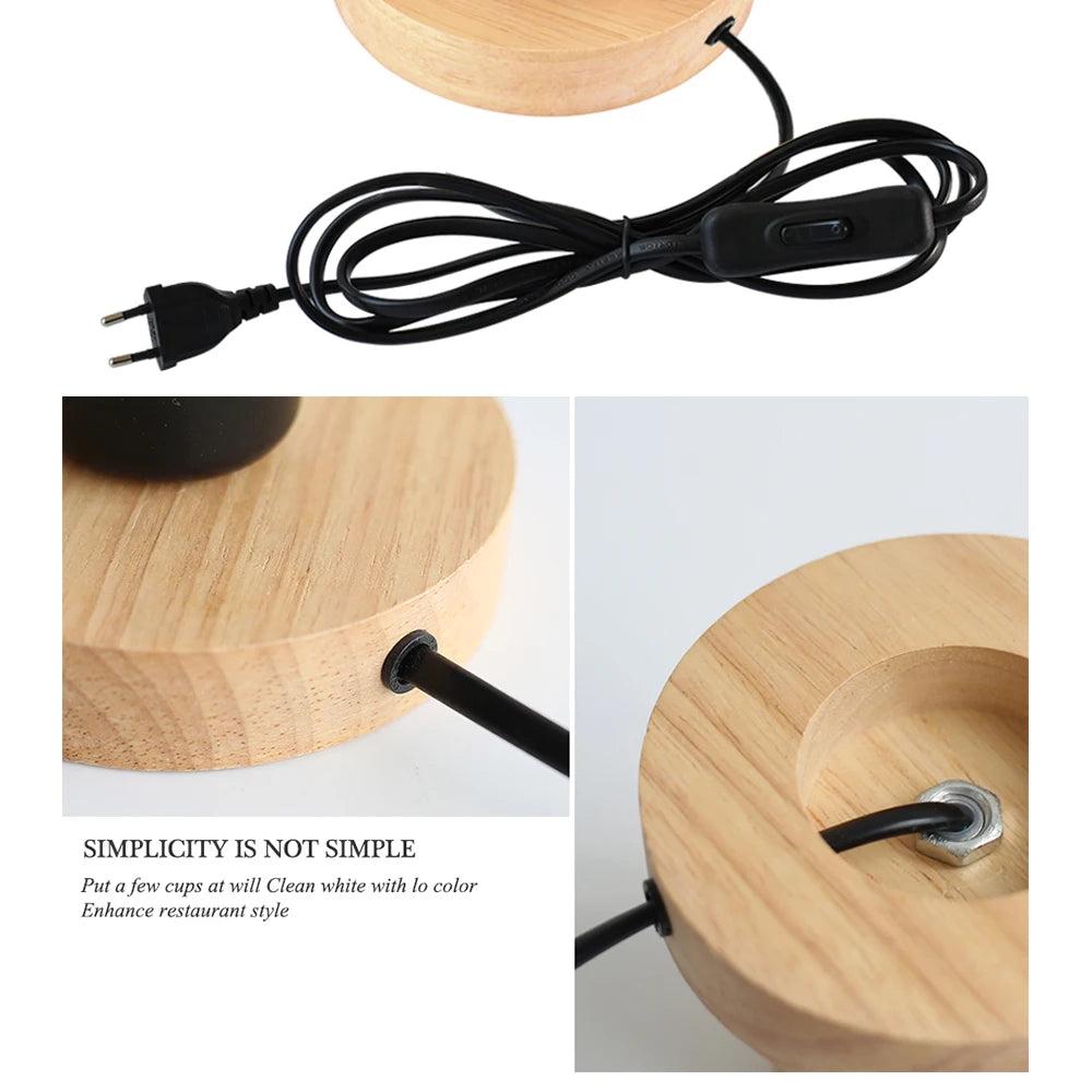Wooden Edison Bulb Base