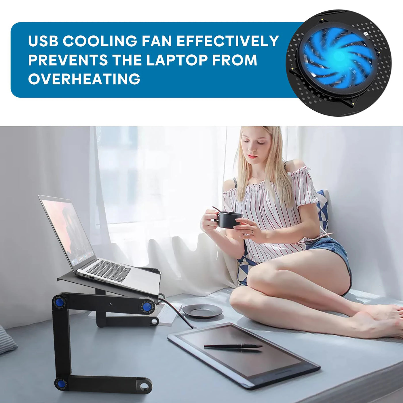 Aluminum Cooling Laptop Riser
