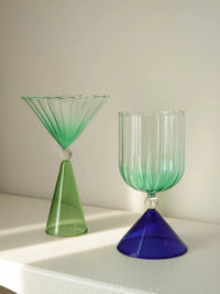 Colorful Champagne Coupe Glass