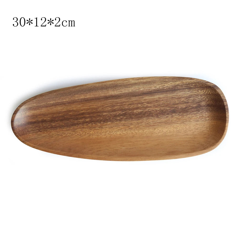 Irregular Solid Wood Serving Tray