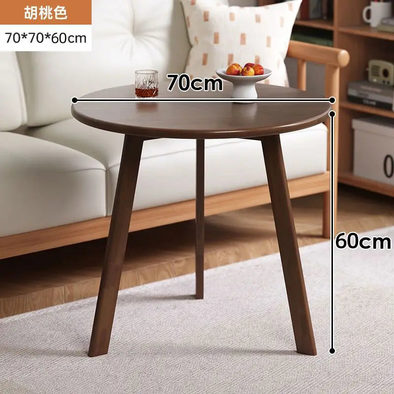 Round Rubberwood Coffee Table