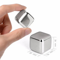 Reusable Stainless Whiskey Cubes
