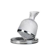 Rotating Crystal Whisky Decanter Set