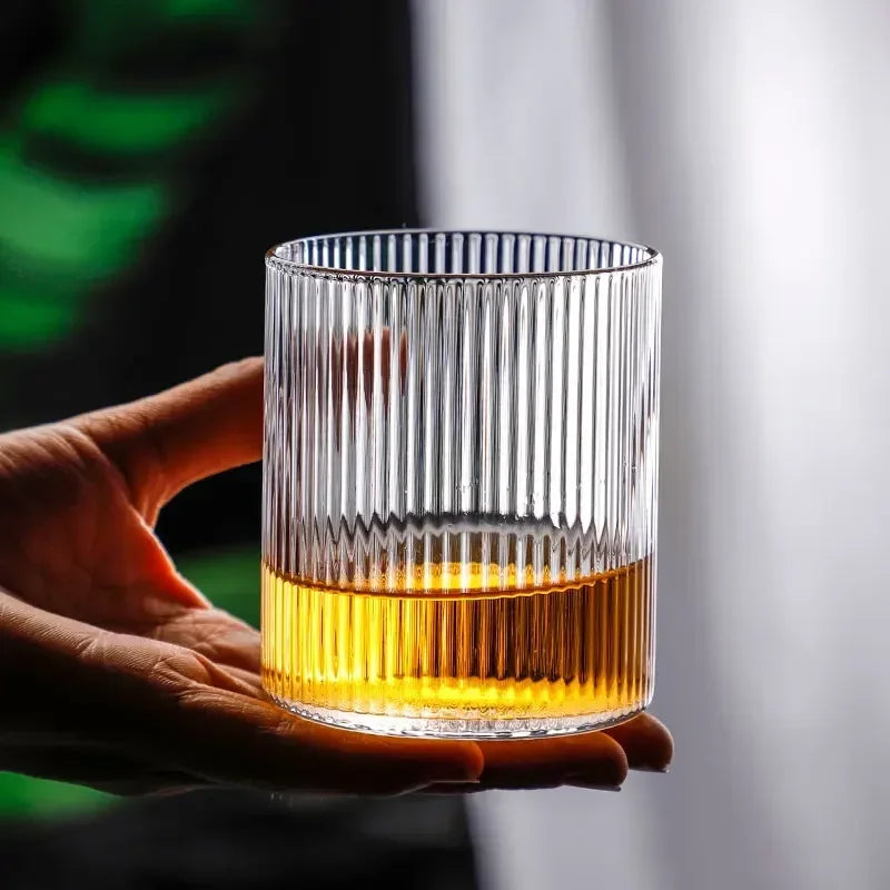 Vertical Pattern Cocktail Glasses