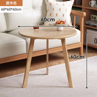 Round Rubberwood Coffee Table