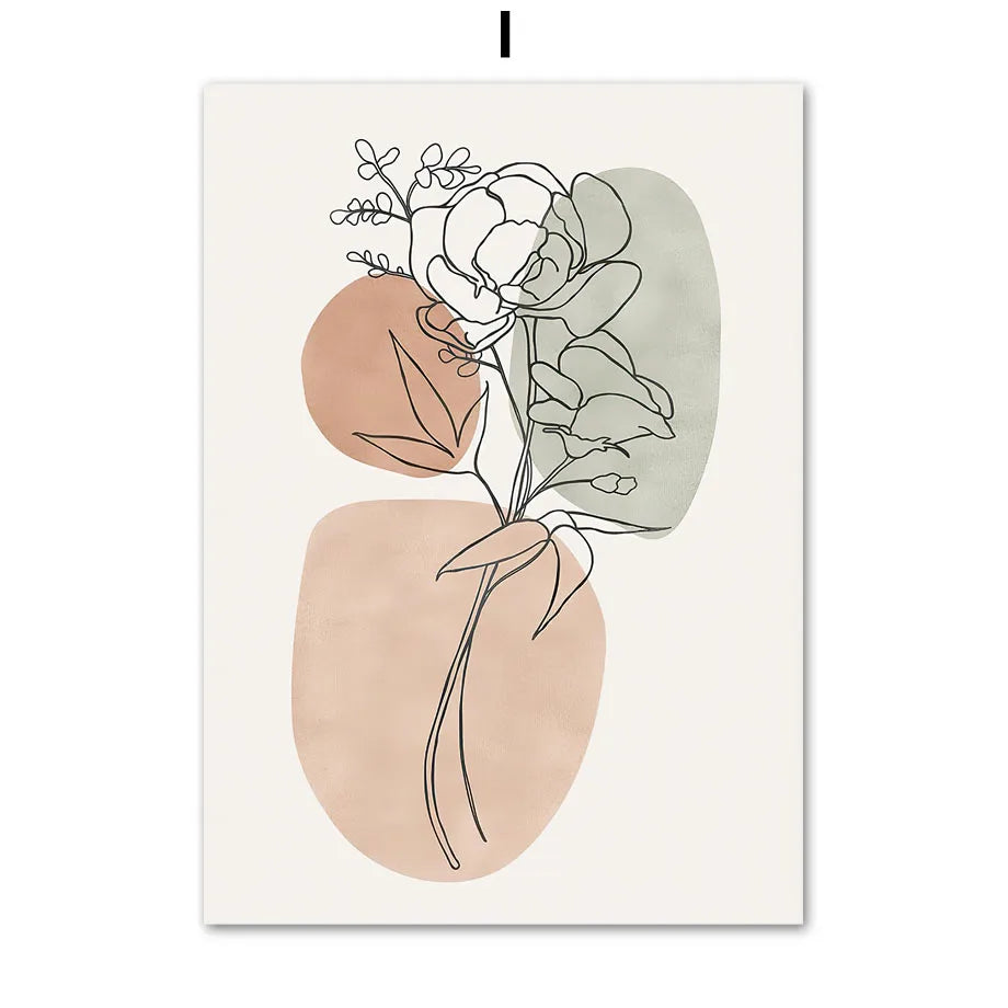 Boho Rainbow Leaf Canvas