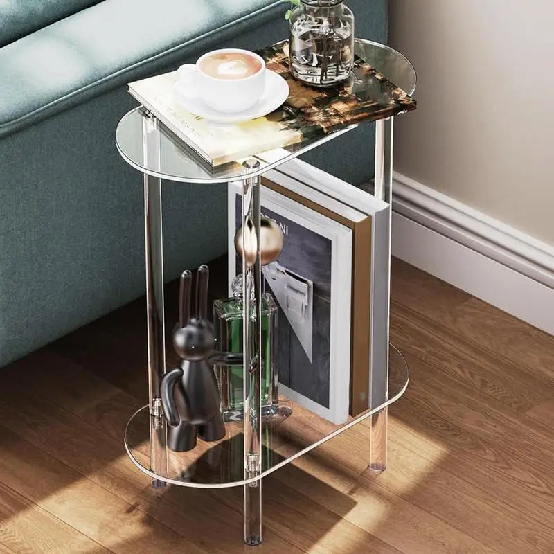 Two-Tier Acrylic Side Table