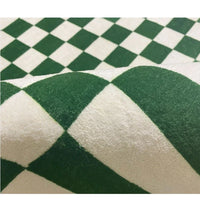 Retro Checkerboard Plush Area Rug