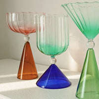 Colorful Champagne Coupe Glass