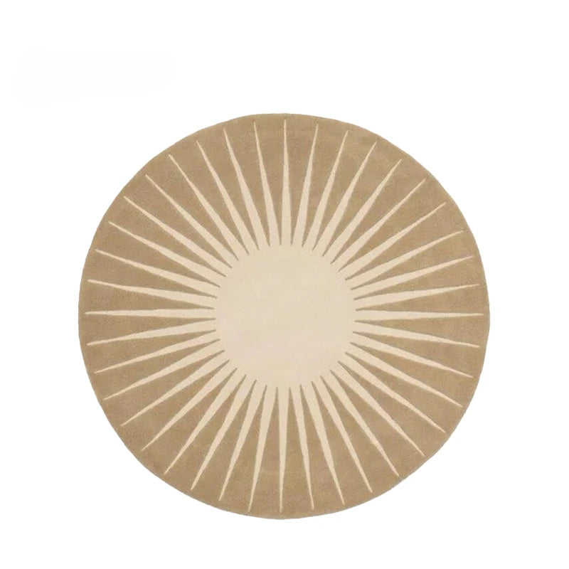 Washable Round Modern Area Rug