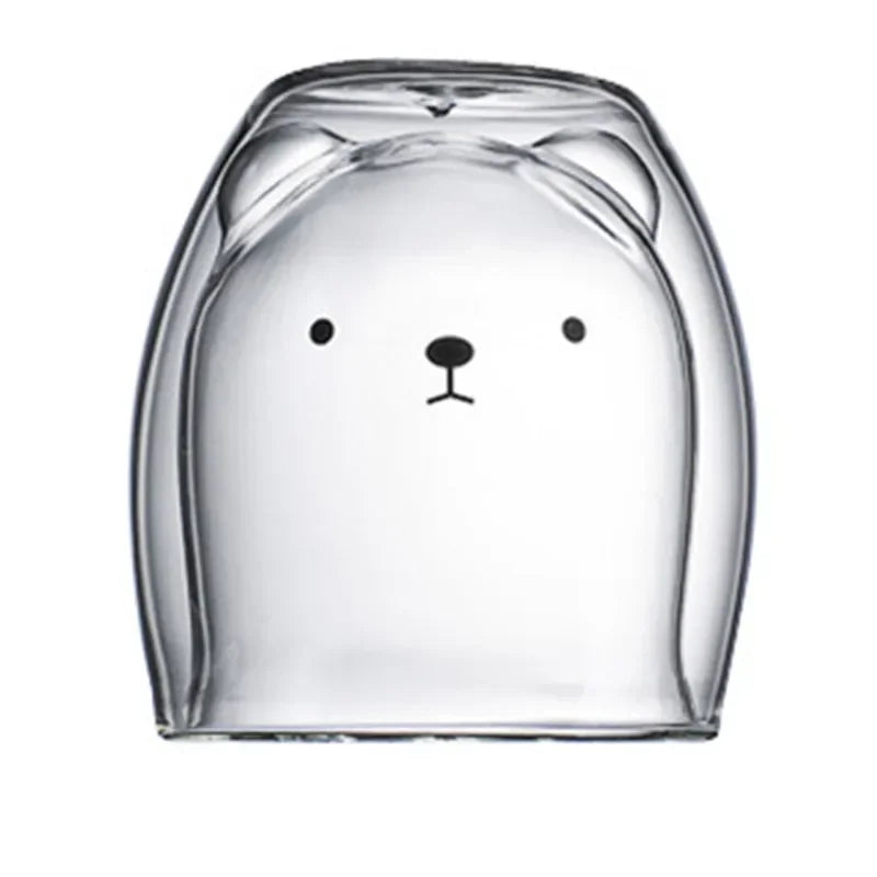 Cute Animal Double Glass