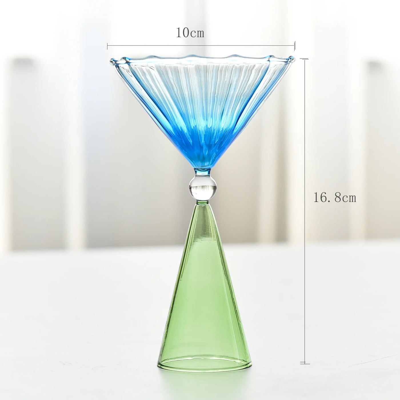 Colorful Champagne Coupe Glass