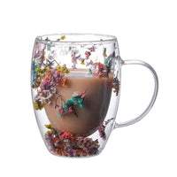 Dried Flower Double Wall Glass