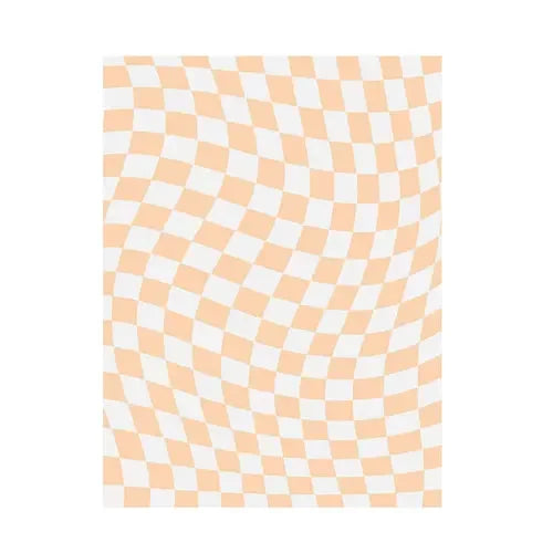 Retro Checkerboard Plush Area Rug