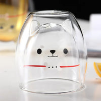 Cute Animal Double Glass