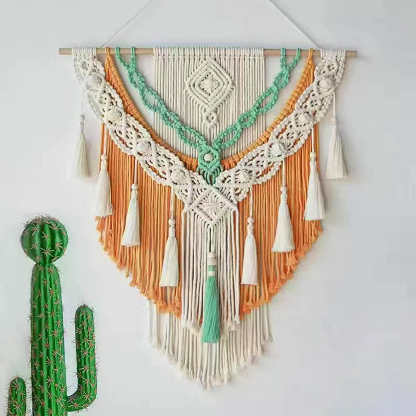 Bohemian Cotton Macrame Tapestry