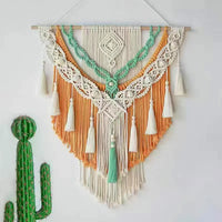 Bohemian Cotton Macrame Tapestry