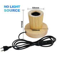 Wooden Edison Bulb Base