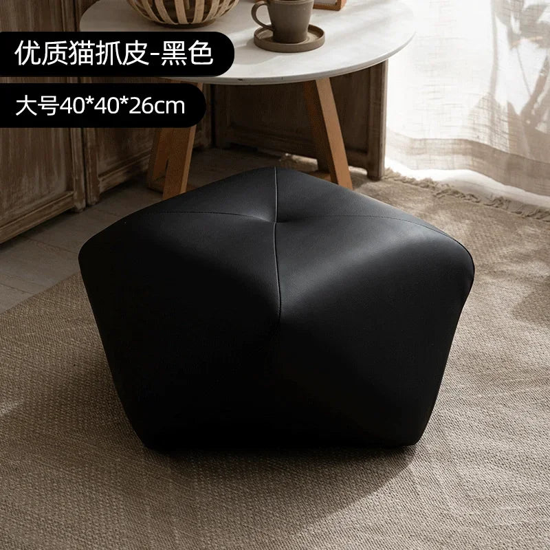 Stackable Wooden Accent Ottoman