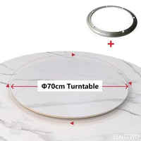 Marble Gold-Base Dining Set