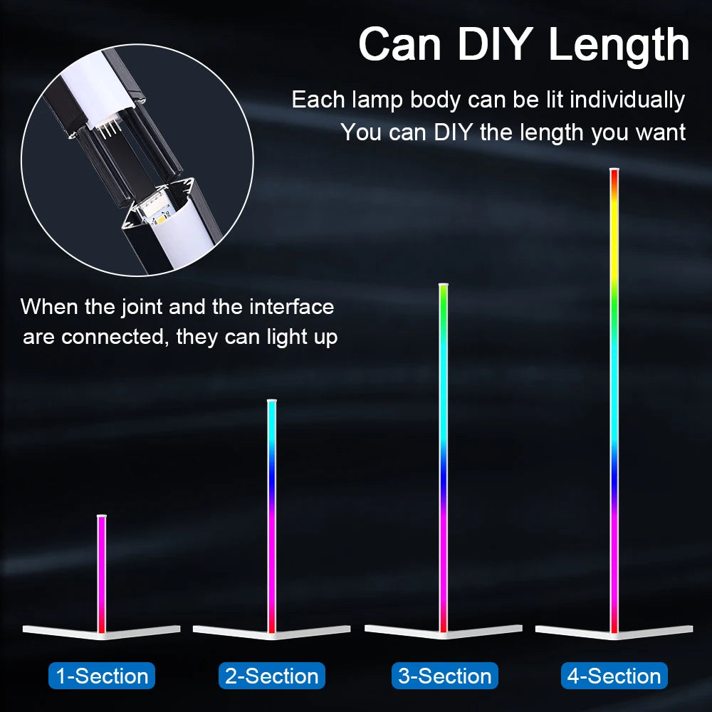 RGB Atmospheric Corner Floor Lamp