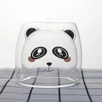 Cute Animal Double Glass