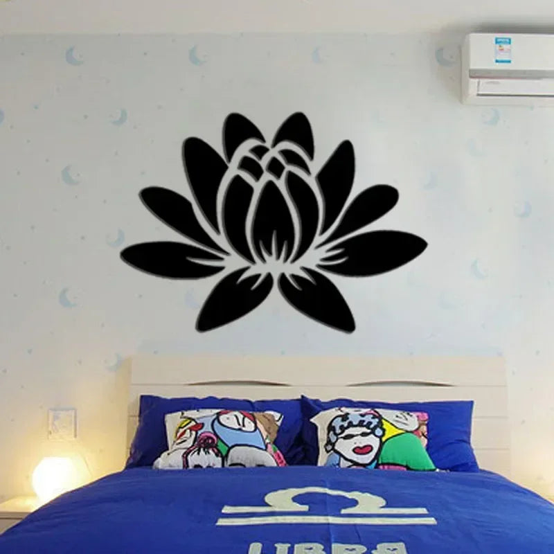Lotus Reflective Wall Mirror