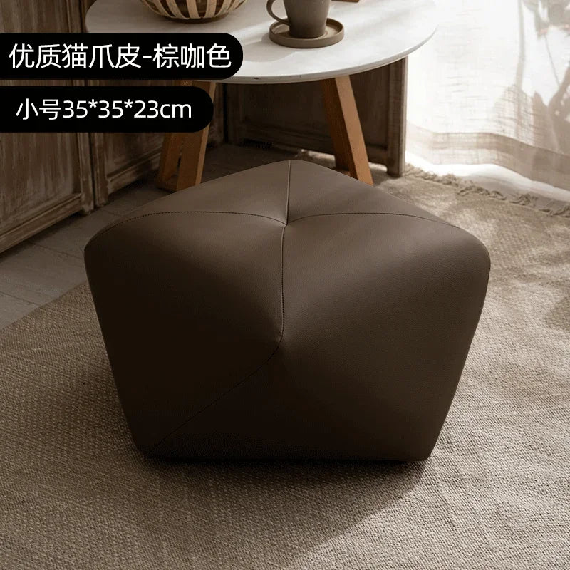 Stackable Wooden Accent Ottoman