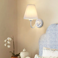 Fabric Shade Bedside Wall Lamp